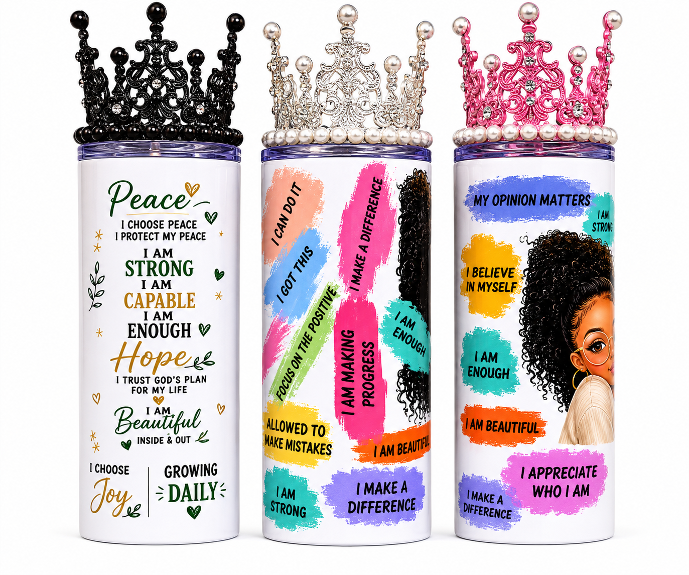 Queen's Crown Affirmation Trio